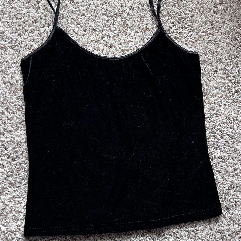 Express Black velveteen cami - Size small